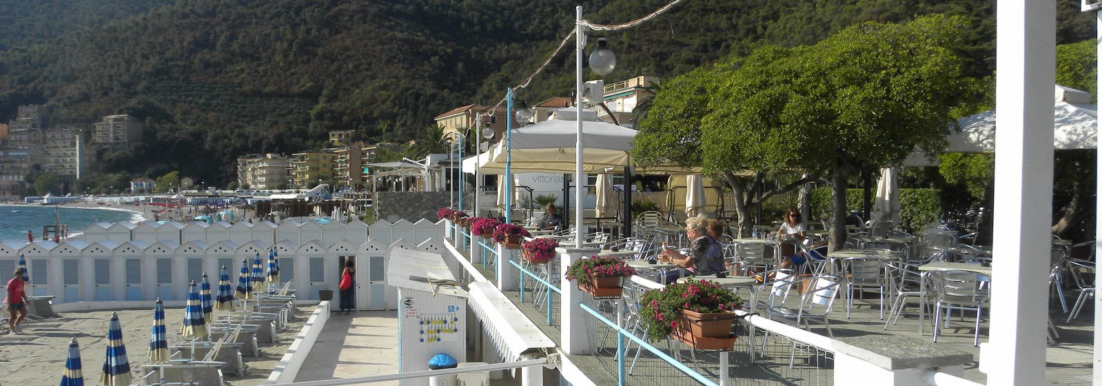 Panorama spiaggia e terrazza bagni Lido